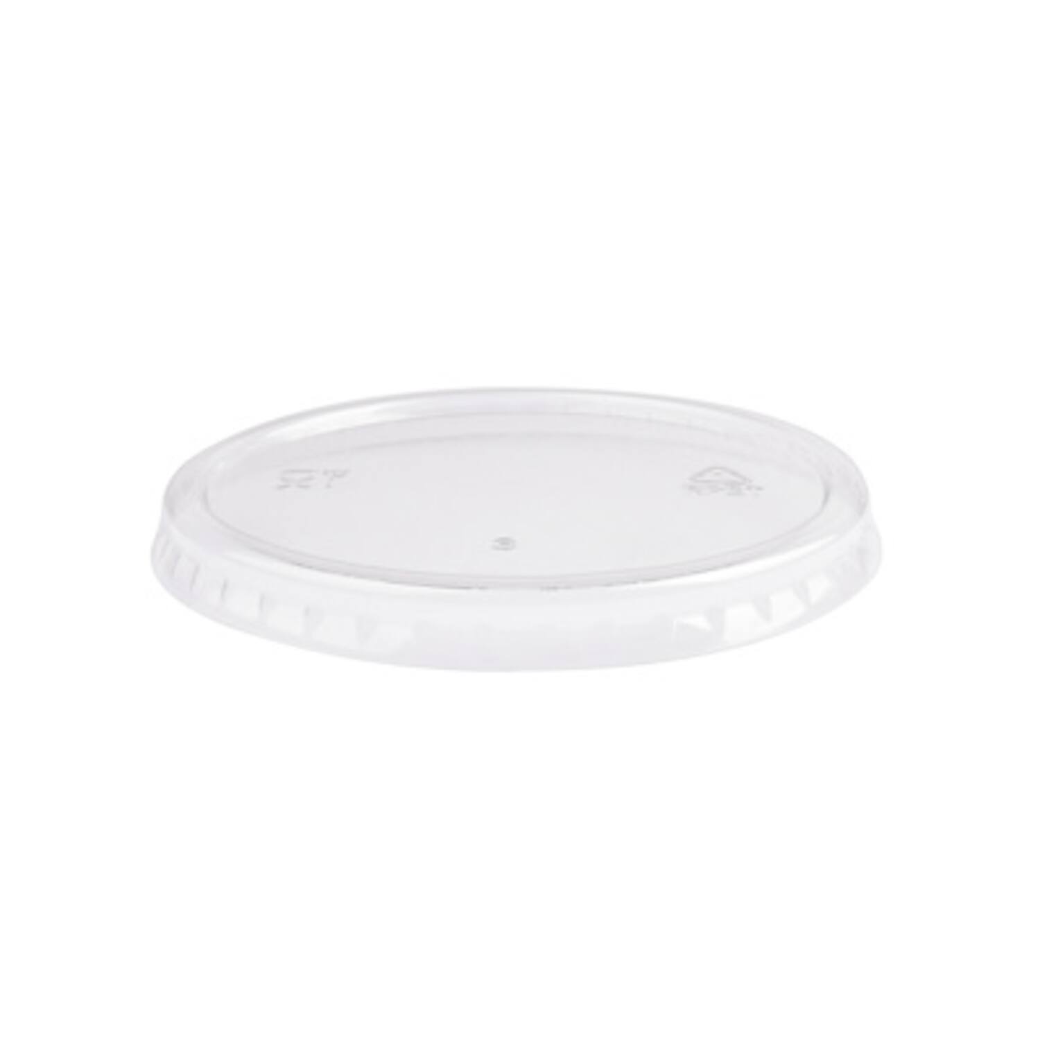 Kraft deksels aPET Ø9,2cm transparant 12x50st
