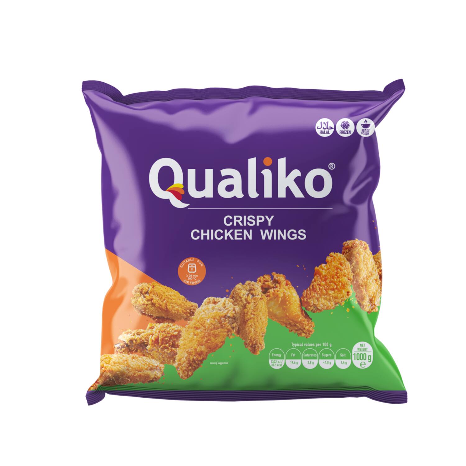 Qualiko kippenvleugels crispy 10x1kg