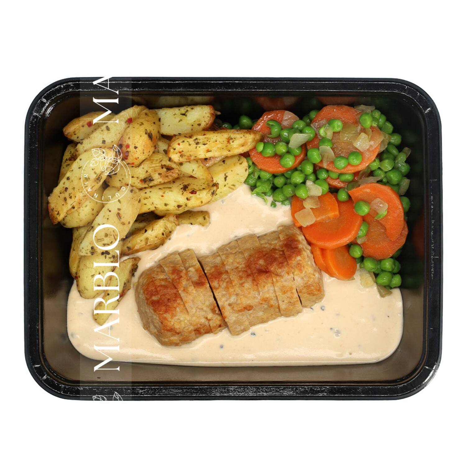 Marblo kippenbroodje erwten wortels 500g