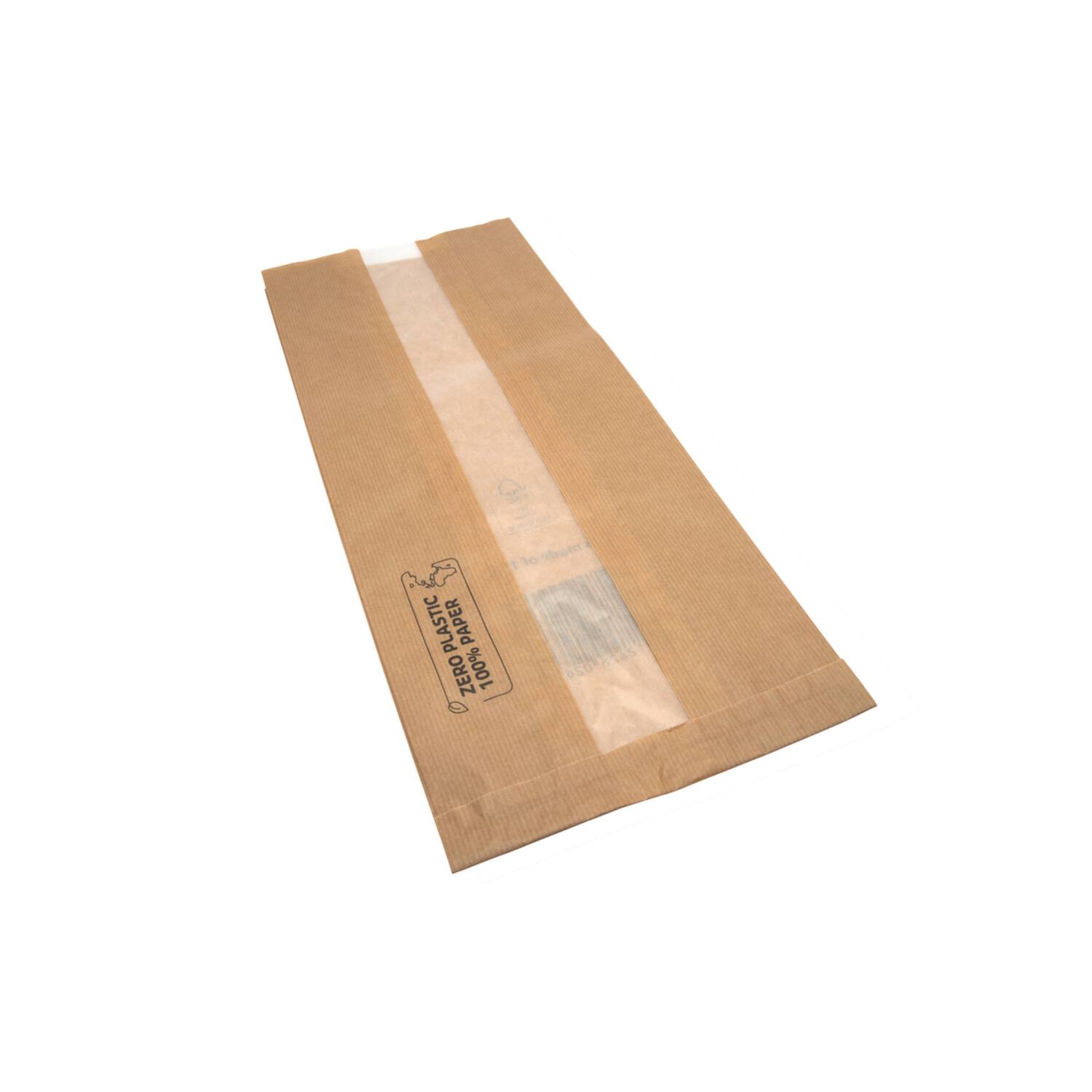 Premium Quality broodzakken met venster 19x10x42cm 500st