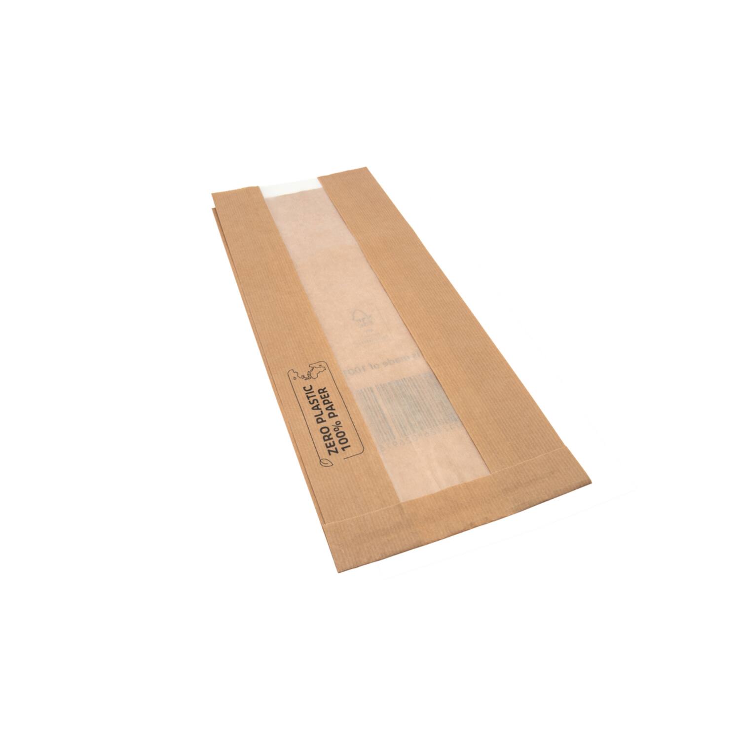 Premium Quality broodzakken met venster 16x10,5x37cm 1000st