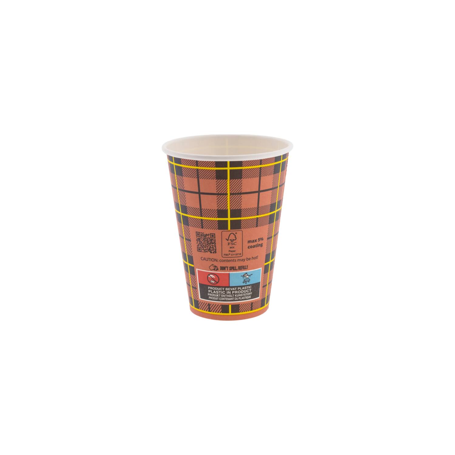 Premium Quality koffiebekers max 5% 180ml Ø7x9,2cm 25x100st