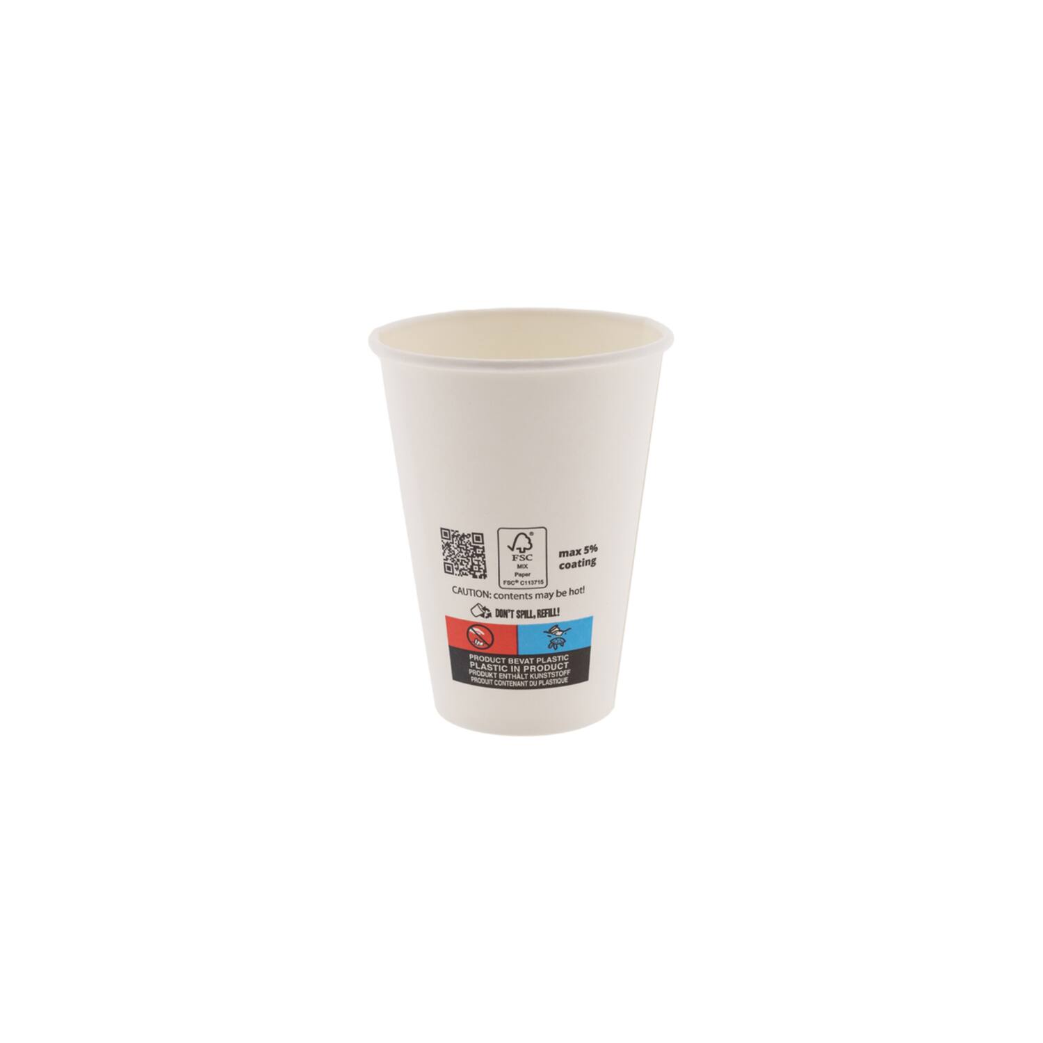 Premium Quality koffiebekers max 5% 180ml Ø7x9,2cm 25x100st