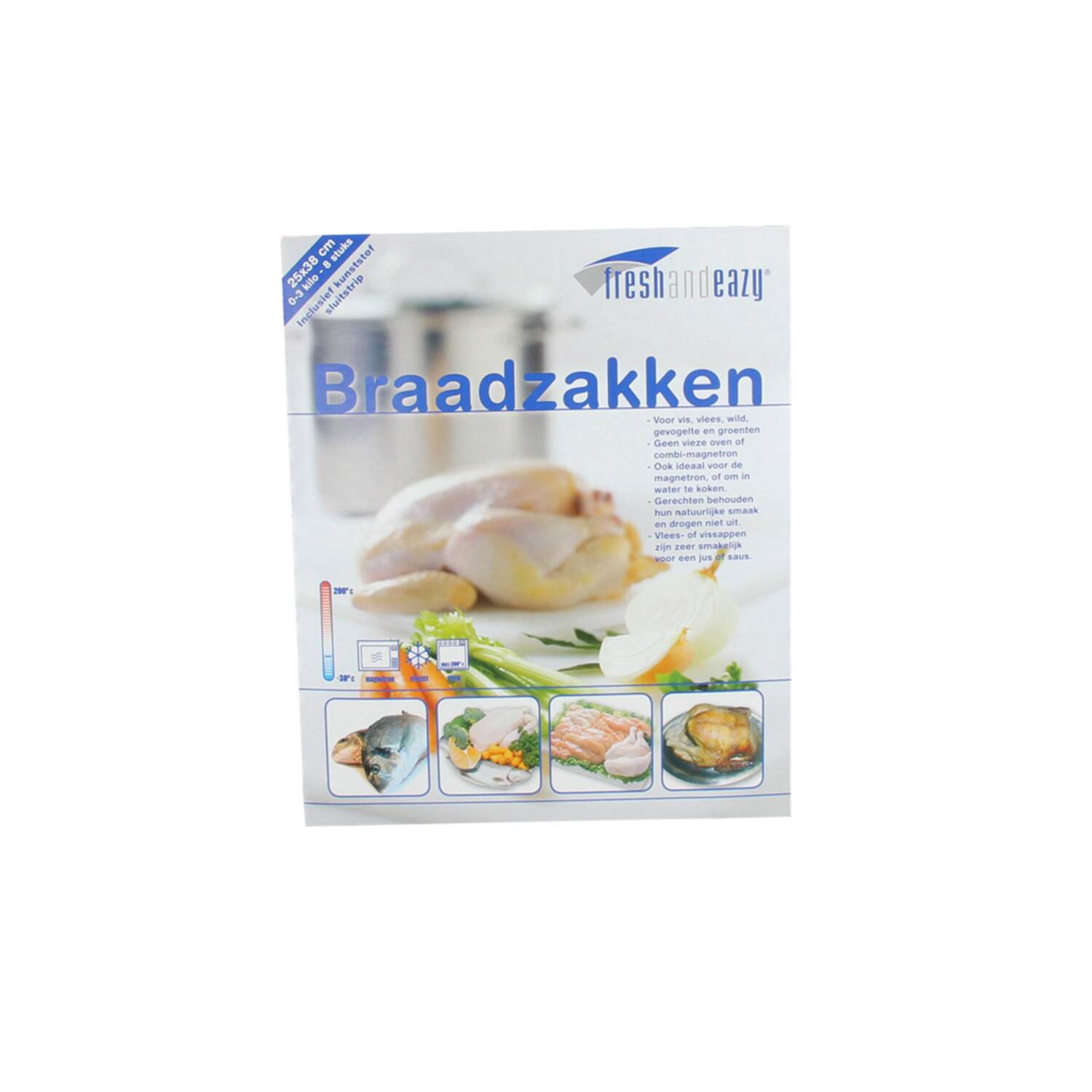 Premium Quality dispenser braadzakken 25x38cm 6x50x8st