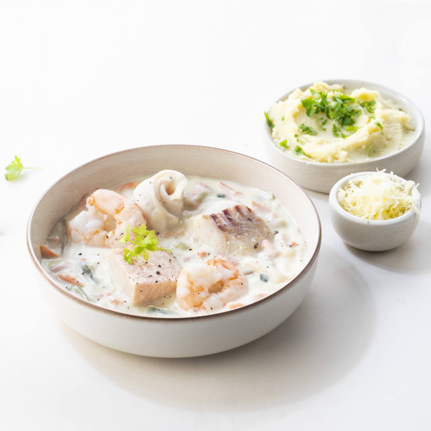 Cookking Visserspotje (tongrol, zalmfilet, kabeljauw en scampi) 2,5 Kg