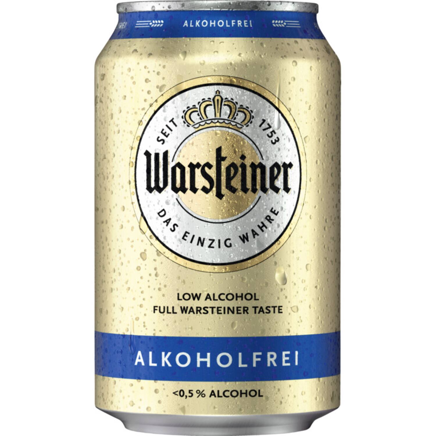 Warsteiner bier alcoholvrij 4x6x330ml