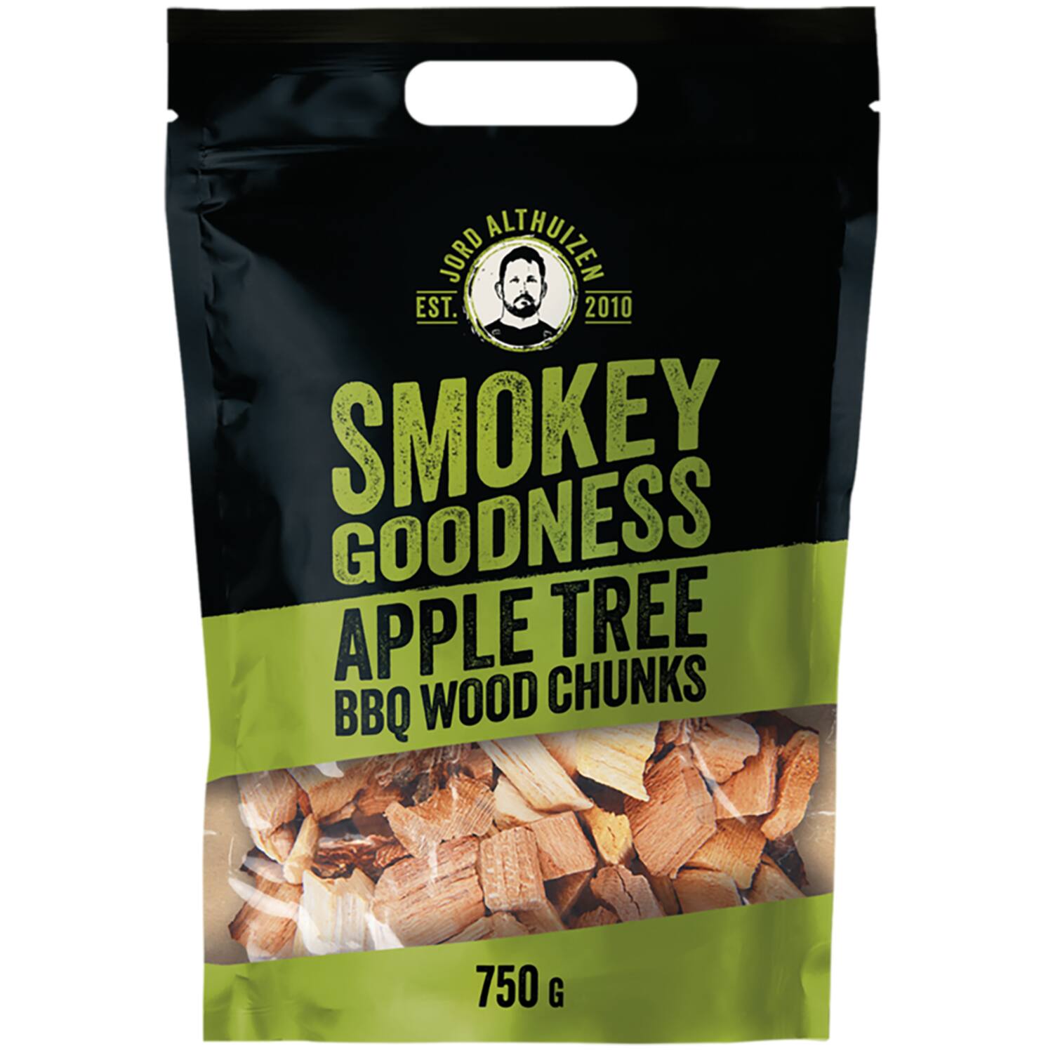 Smokey Goodness barbecuehoutbrokjes appel 6x750g