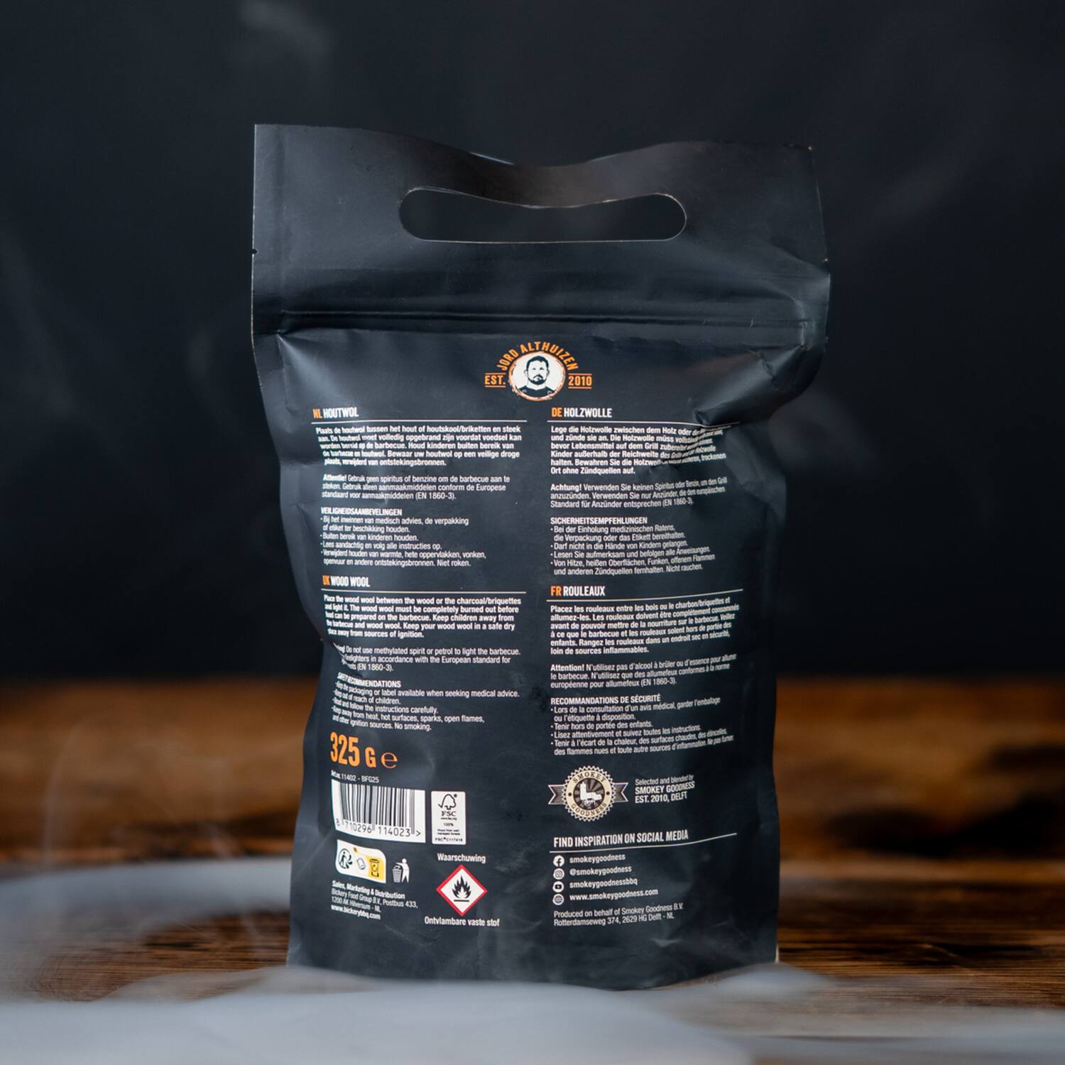 Smokey Goodness barbecue-aanmaakblokjes houtwol 6x24st
