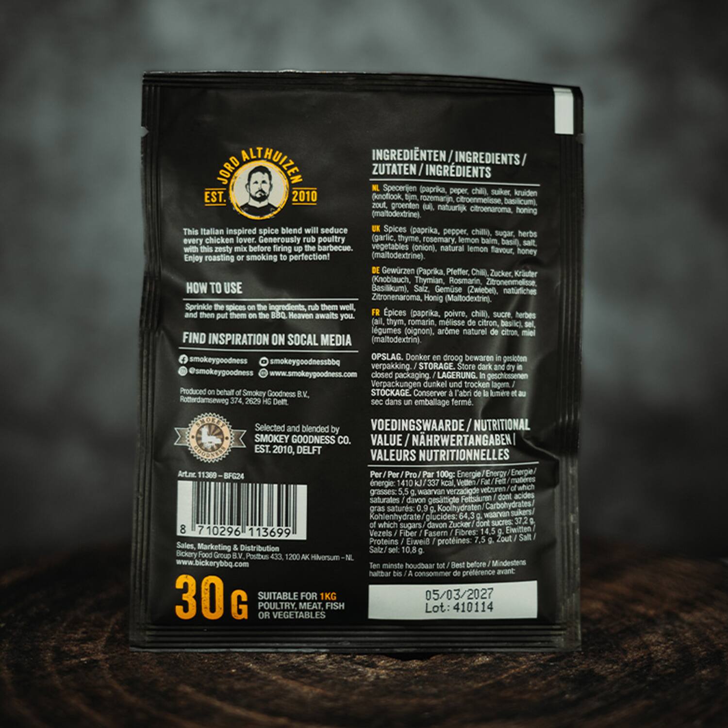 Smokey Goodness barbecuerub Cheeky Chicken 16x30g