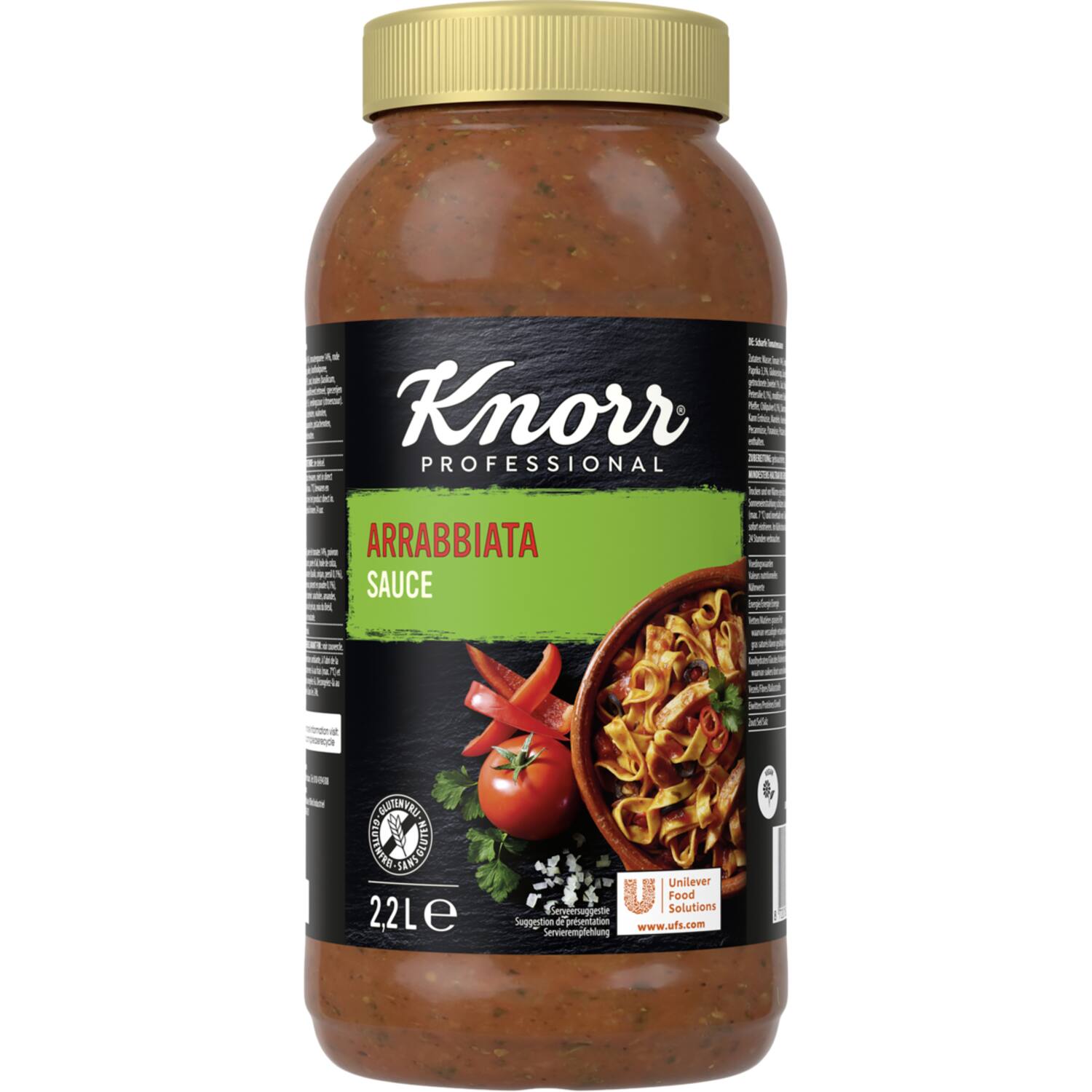 Knorr arrabiata saus 2x2,2l