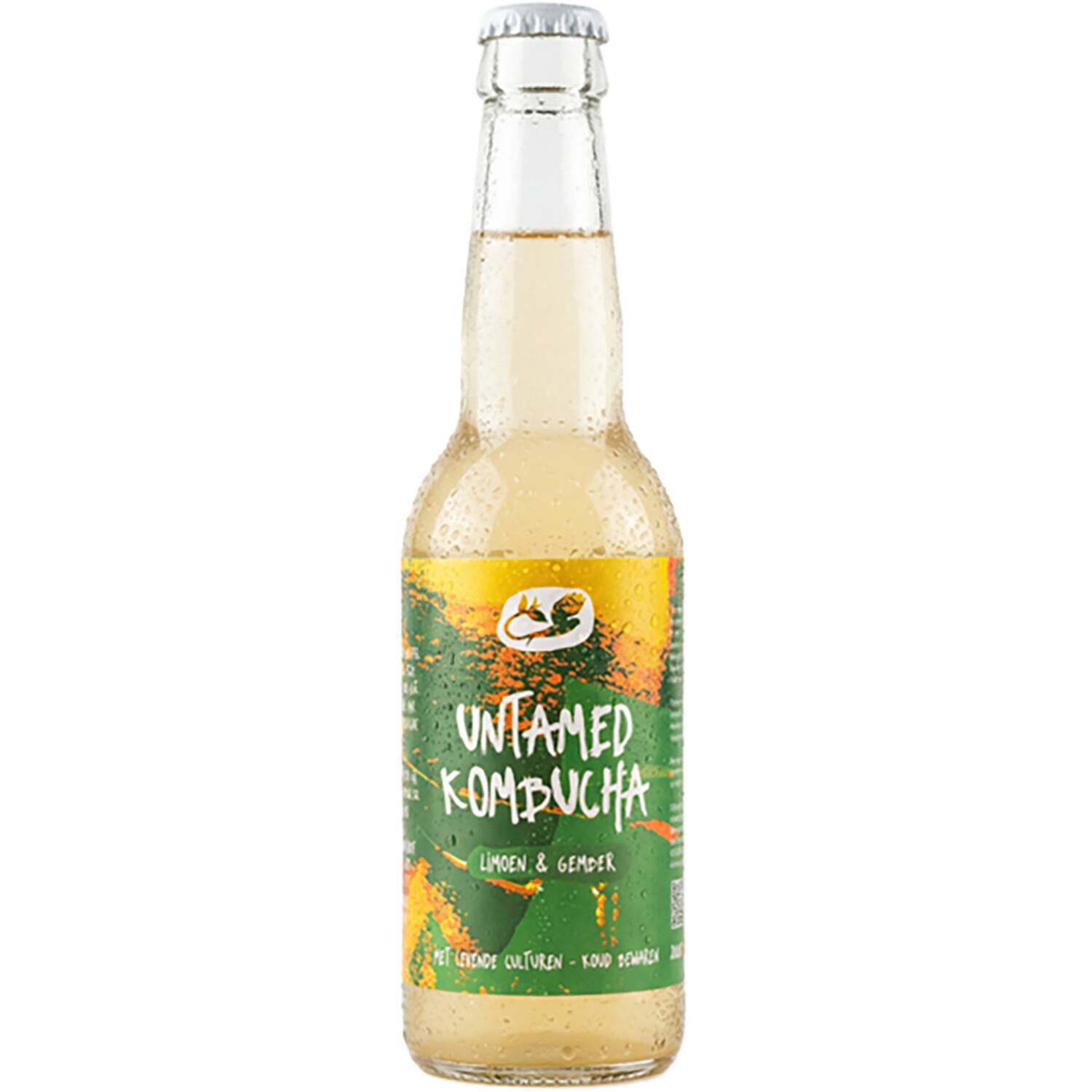 Untamed kombucha limoen-gember 12x330ml