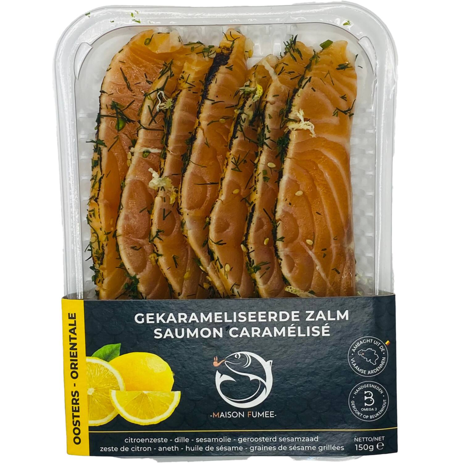 Maison Fumée zalm gerookt gekarameliseerd Oosters 5x150g