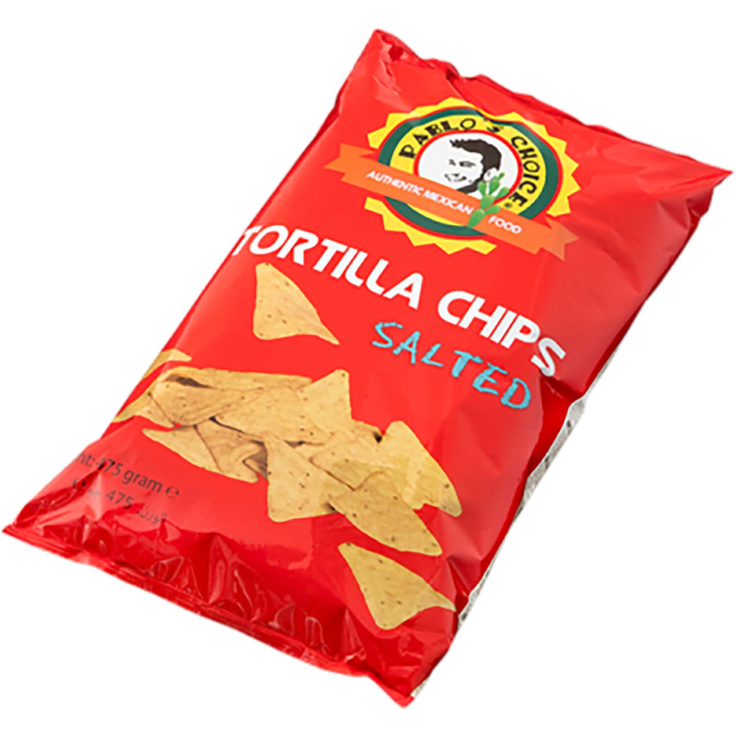 Pablo's Choice nacho tortilla chips naturel 12x475g