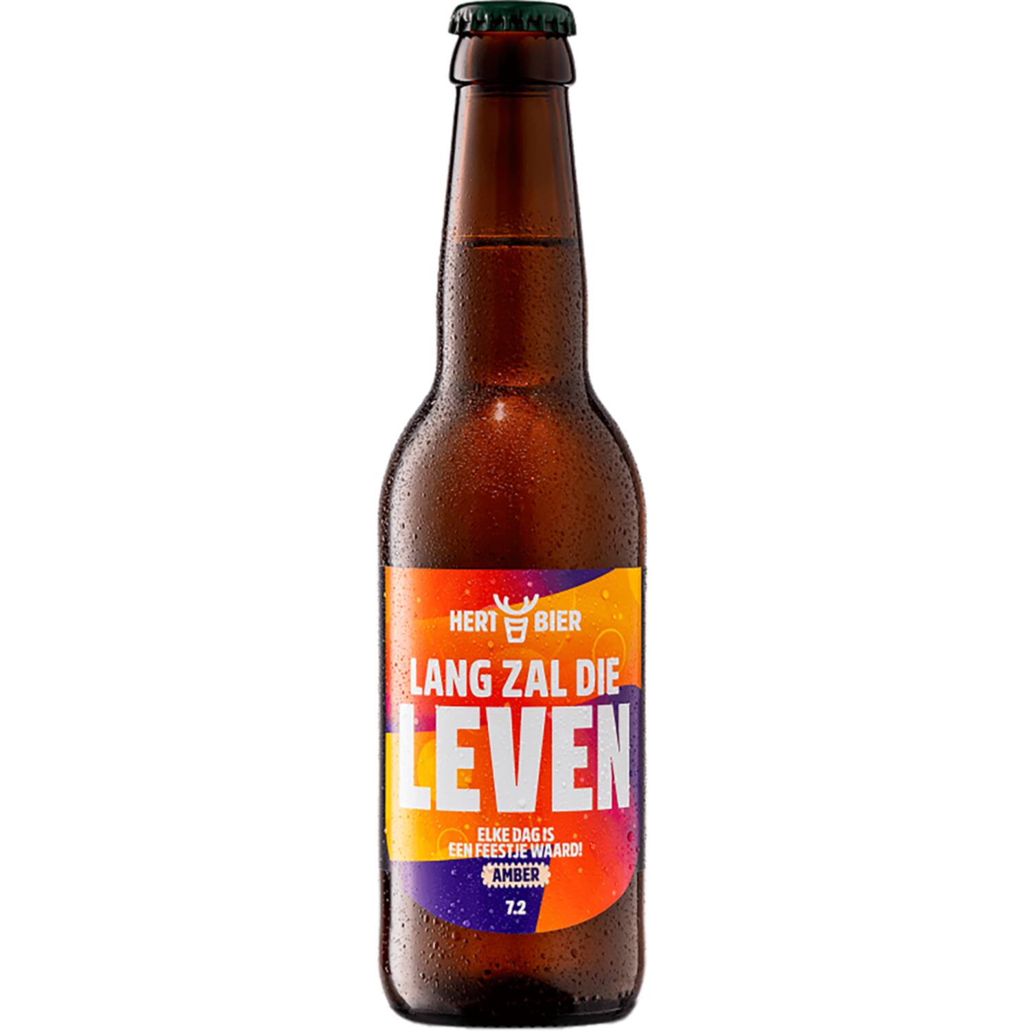 Hert Bier amber Lang Zal Die Leven 7,2% 24x330ml