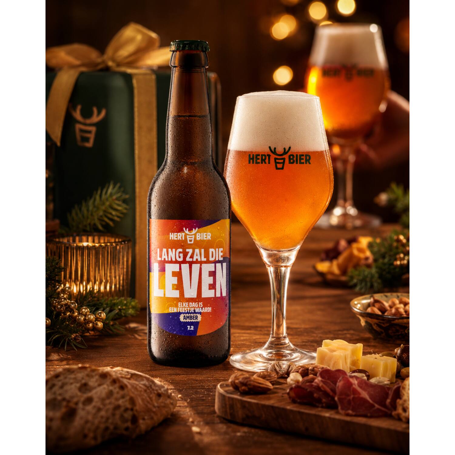 Hert Bier amber Lang Zal Die Leven 7,2% 24x330ml