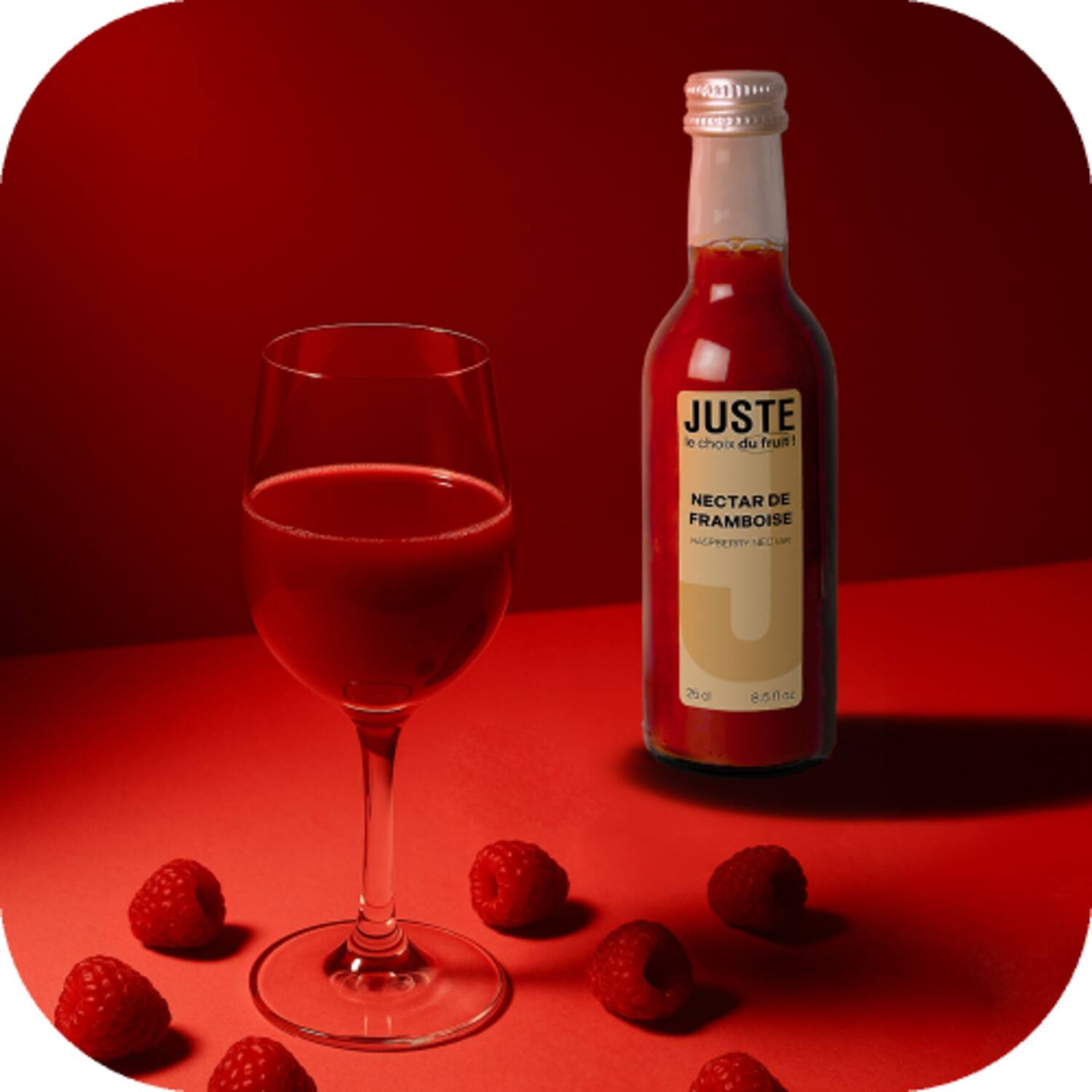 Juste frambozen nectar 12x250ml
