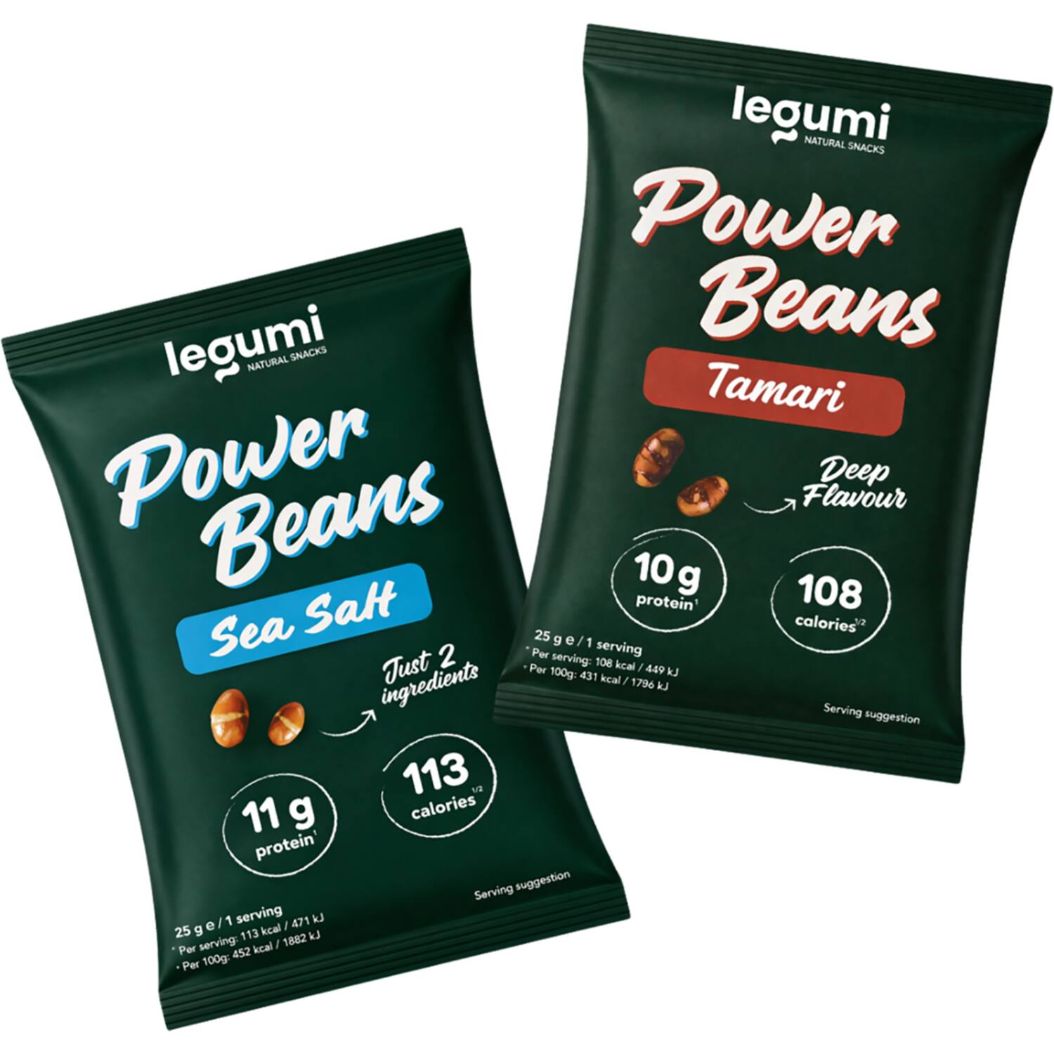 Legumi sojabonen snack mix sea salt & tamari 10x25g