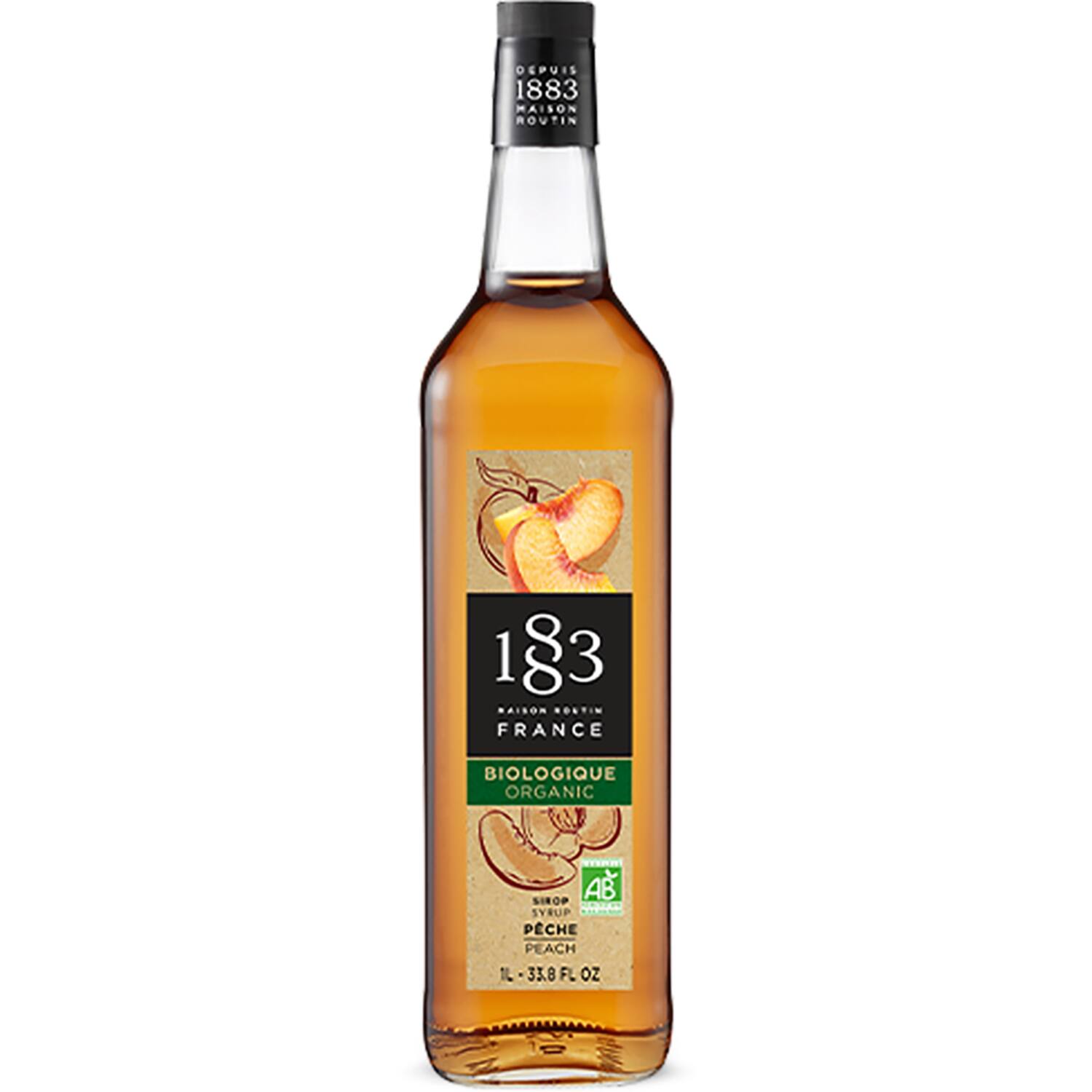 Maison Routin 1883 siroop perzik BIO 1l