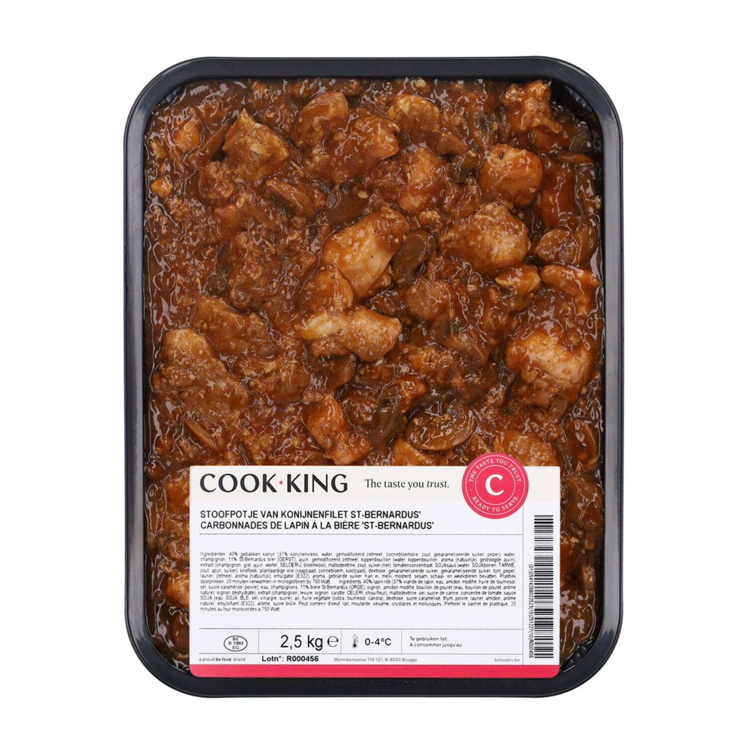 Cookking Stoofpotje konijnenfilet 'St. Bernadus' 2,5 kg