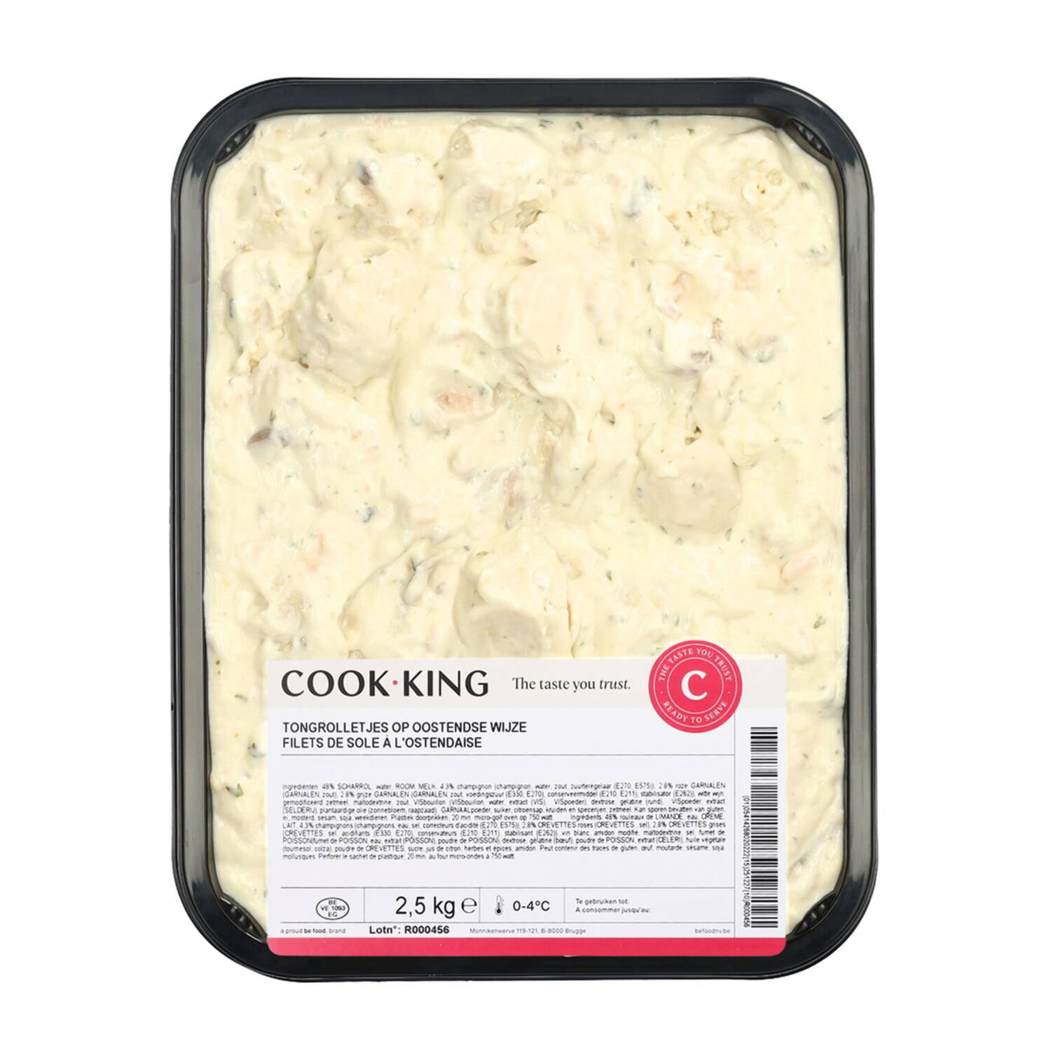 Cookking Tongrolletjes op Oostendse wijze 2,5 kg