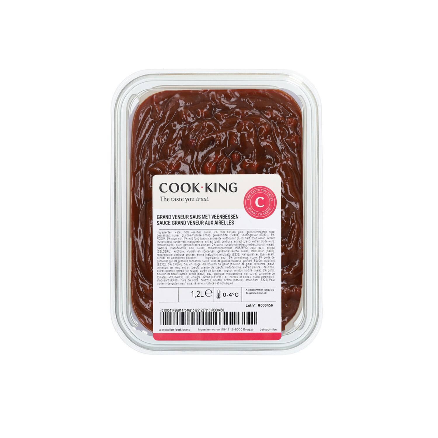 Cookking Grand veneur saus met veenbessen 1,2 l Krat 5 stuks