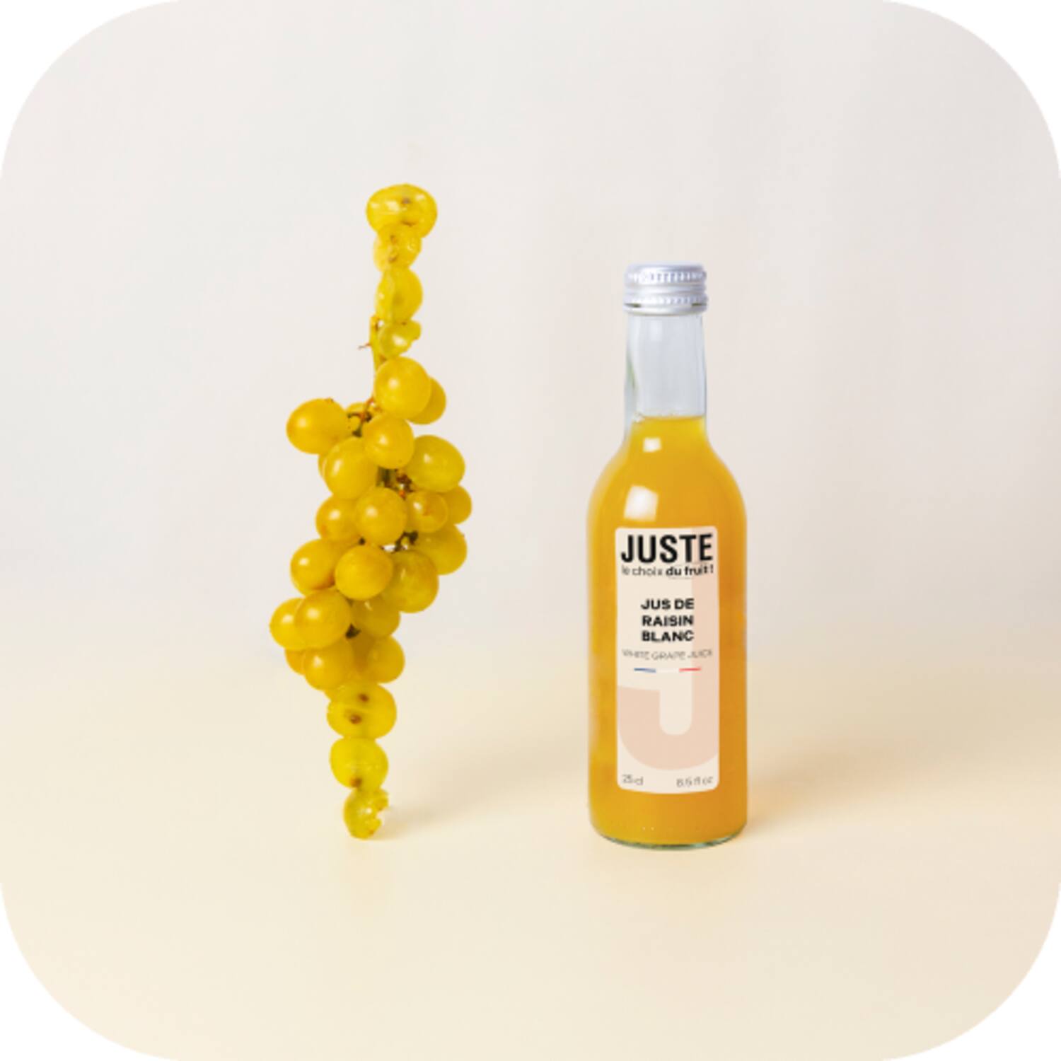 Juste druivensap wit 12x250ml