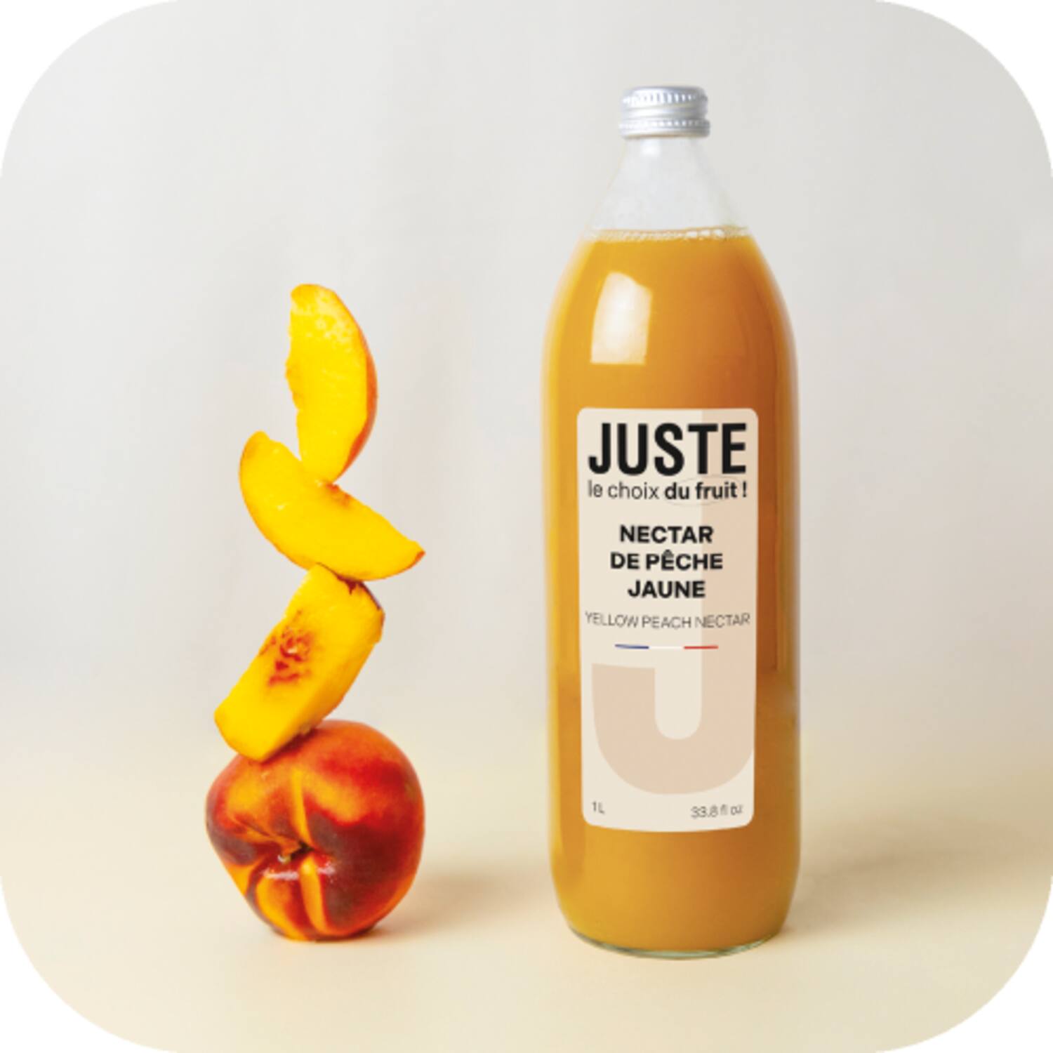 Juste nectar perzik geel 6x1l
