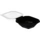 Octaview APET 150x150x70mm 400cc zwart + deksel transp