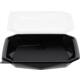 Octaview APET 225x225x65mm 925cc zwart + deksel transp