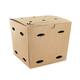 Notpla frietboxen middel karton 10,5x10,5x15cm bruin 2x100st