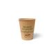 100% Fair koffiebekers 237ml karton Ø8x9,2cm bruin 20x50st