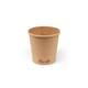 Kraft soepbekers 470ml karton Ø9,8x10cm bruin 20x25st