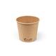 Kraft foodcontainers 300ml karton Ø9,2x8cm bruin 12x50st