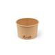 Kraft foodcontainers 230ml karton Ø9,2x6cm bruin 12x50st