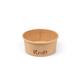 Kraft foodcontainers 120ml karton Ø9,2x4,2cm bruin 12x50st
