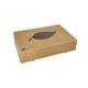100% Fair cateringdozen met venster karton 8x36x25cm 10x10st