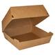 100% Fair hamburgerboxen Giant bruin 155x155x90mm 9x25st