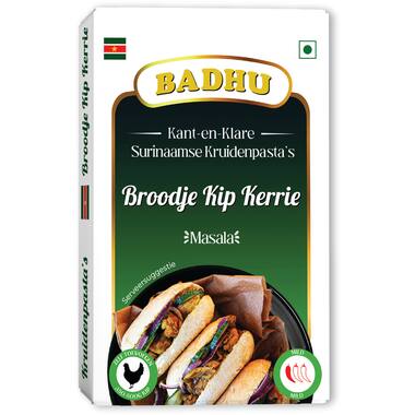 Badhu kruidenpasta broodje kip kerrie masala 12x100g