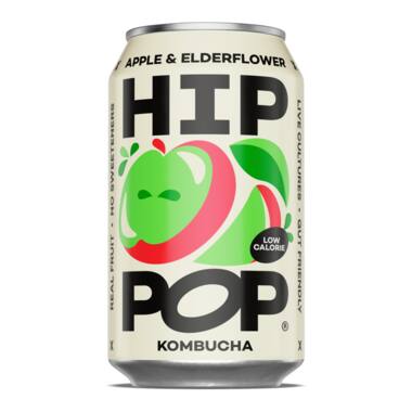 Hip Pop apple elderflower kombucha 12x330ml