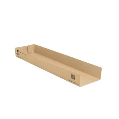 Notpla panini bakjes karton 28,5x7,5x3cm bruin 6x120st