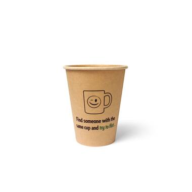 100% Fair koffiebekers 177ml karton Ø7,2x7,8cm bruin 20x50st
