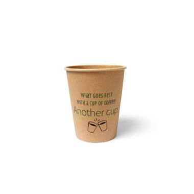 100% Fair koffiebekers 237ml karton Ø8x9,2cm bruin 20x50st