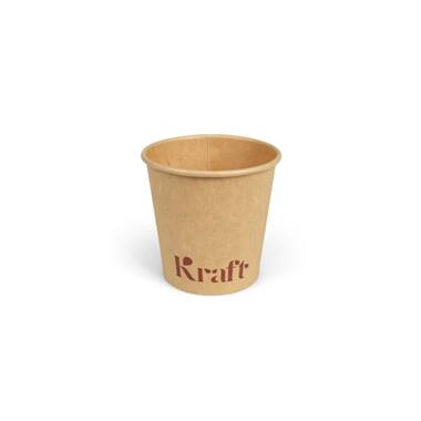 Kraft sausbakjes 90ml karton Ø6,1x5,8cm bruin 20x50st