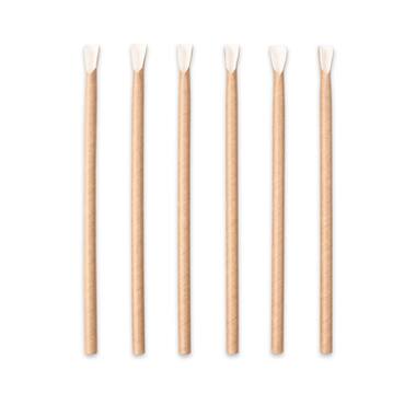 Kraft lepelrietjes papier Ø8mmx23cm bruin 10x200st