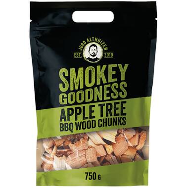 Smokey Goodness barbecuehoutbrokjes appel 6x750g