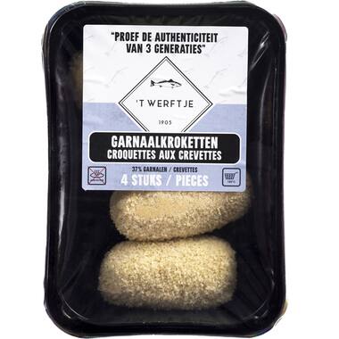 't Werftje garnaalkroketten vers 4x80g