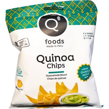 Qfoods quinoa chips guacamole 14x100g