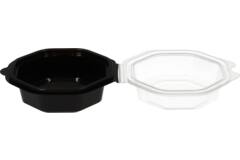 Plastic Bak Octaview zwart nr 0866 -118x60mm 200cc