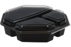 Plastic Bak Octaview zwart 3-vaks - 230x60mm 220/220/650cc