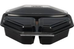 Plastic Bak Octaview zwart 3-vaks - 230x60mm 220/220/650cc